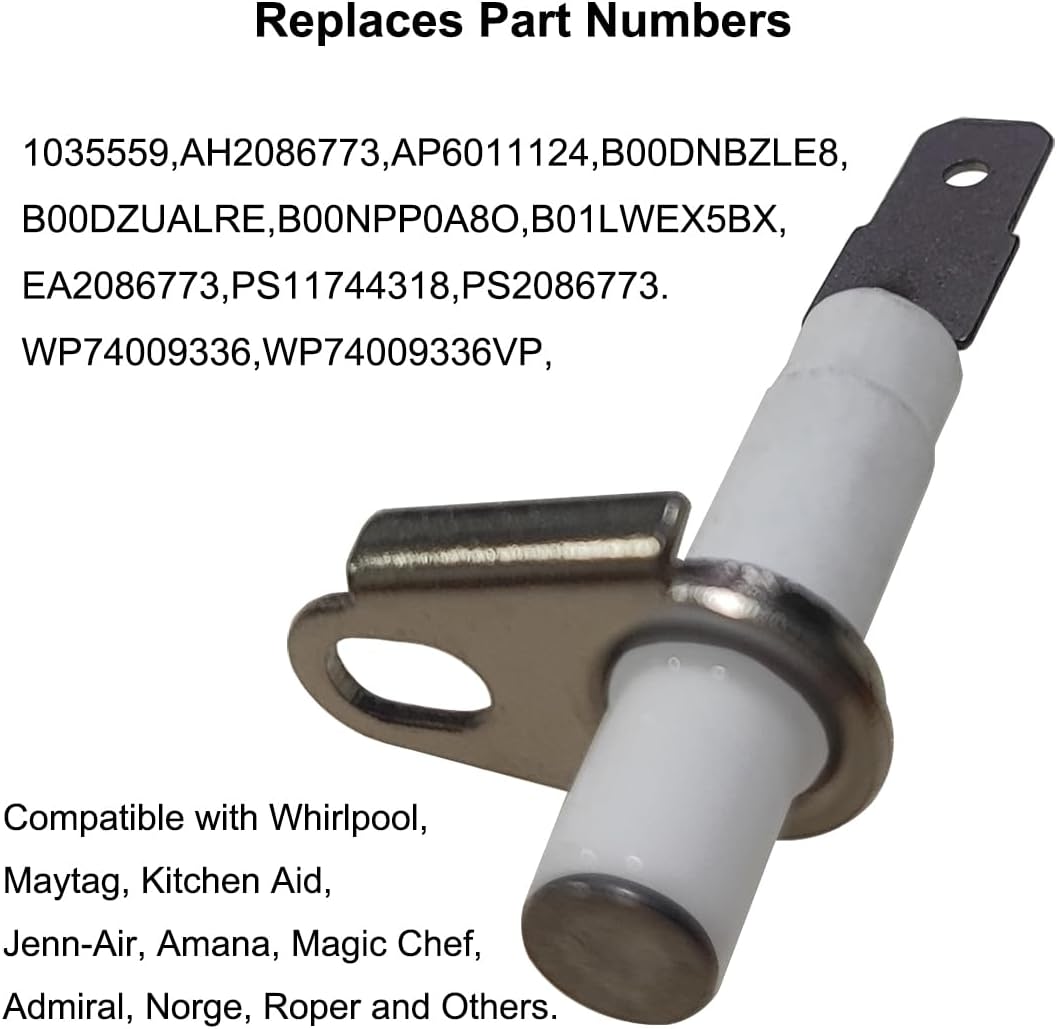 Whirlpool Kitchen Aid Maytag Kenmore Oven Range Igniter WP74009336VP AP6011124 PS11744318-4 PCS