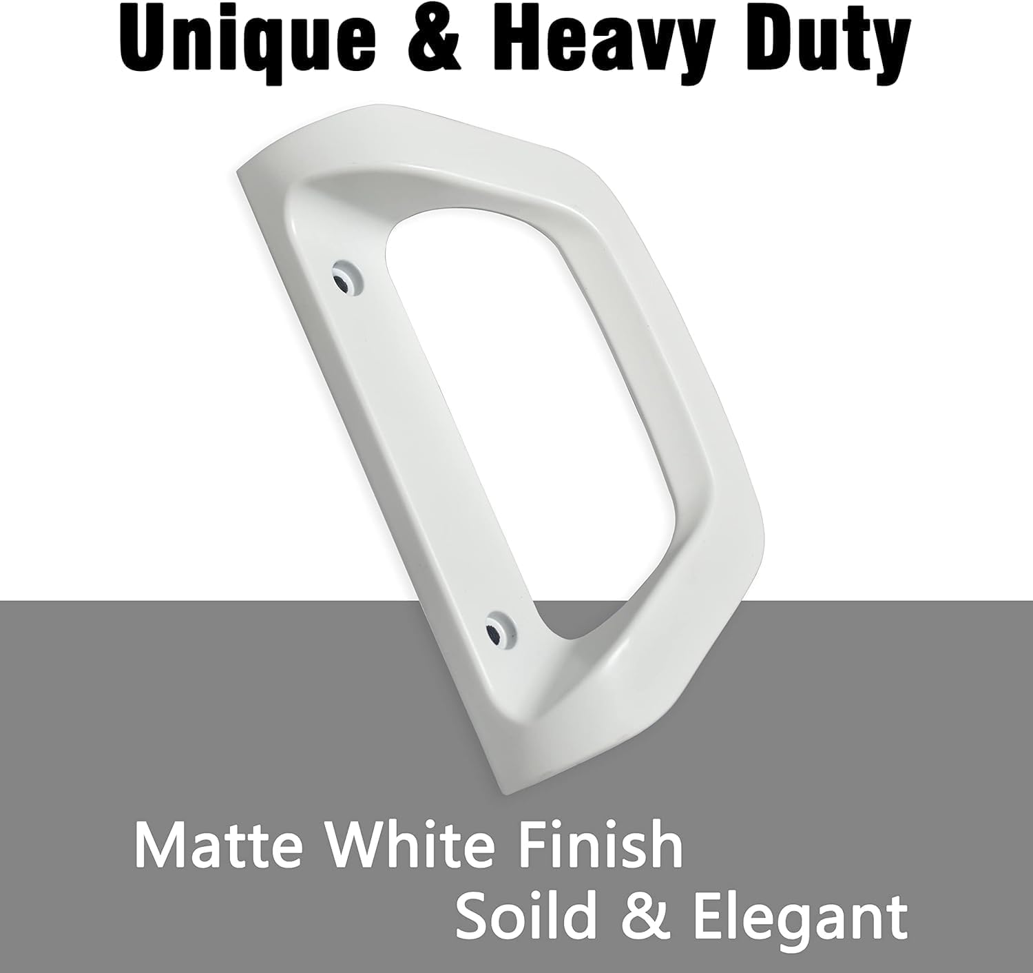 White AIsecure Sliding Glass Door Handle Set with Mortise Lock - Fits 1-1/2" to 1-3/4" Doors, Reversible Design, Non-Handed, Keyless Option