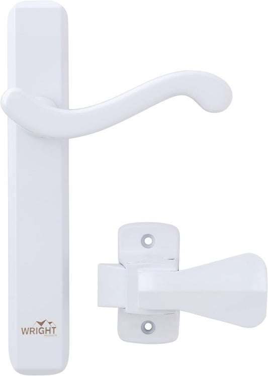 White Bayfield Surface Latch by Wright Products - Model VBA213WH