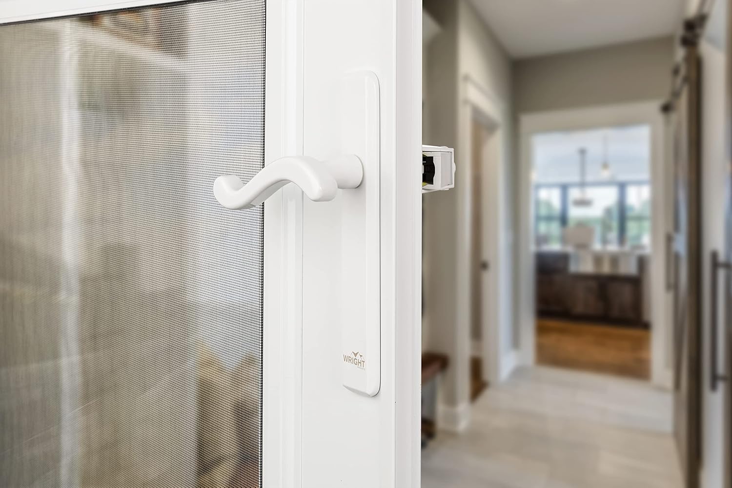 White Bayfield Surface Latch by Wright Products - Model VBA213WH