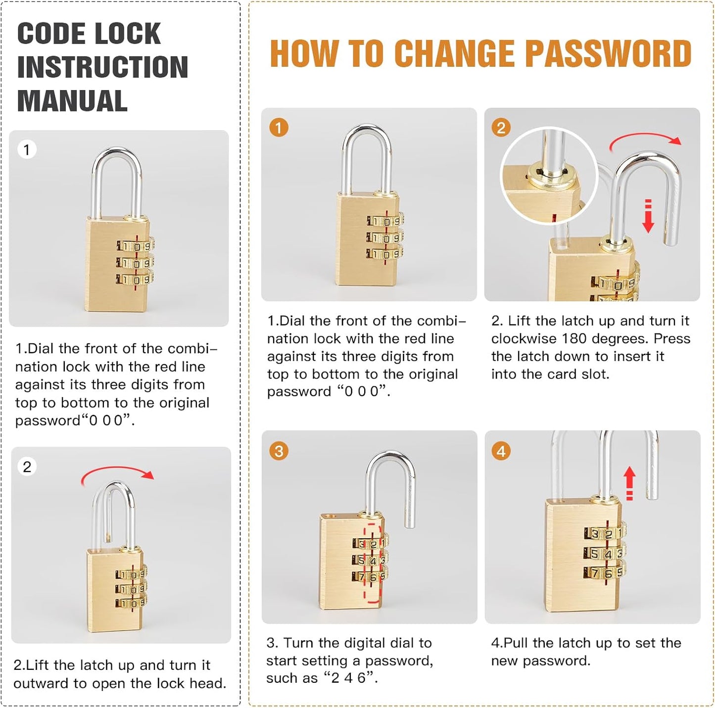 White Door Handle Cover Lock with Padlock for Elderly and Child Safety - Prevents Rotation and Entry