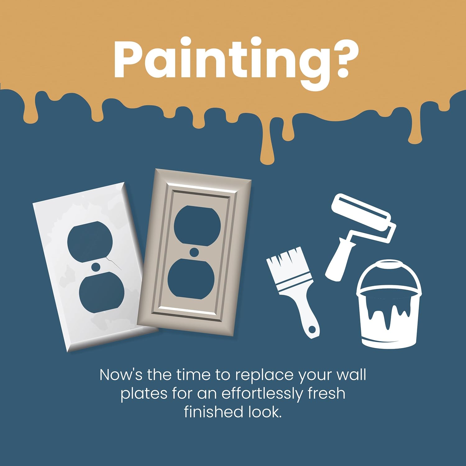 White Double Decorator Wall Plate - Franklin Brass Classic Architecture W35248-PW-C