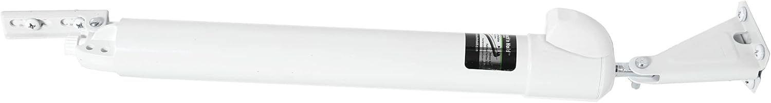 White Greenstar Touch 'n Hold Smooth Door Closer - Single Kit - Standard-Duty Closer with Touch-Button Hold Open & Smooth Closing Motion – for Storm, Screen Doors - WildKart