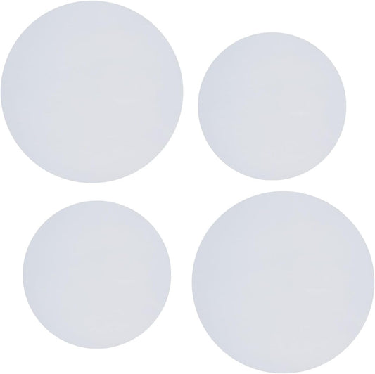 White Kerixi Electric Stove Burner Covers for Expanding Counter Space - Range Top Stovetop Decor