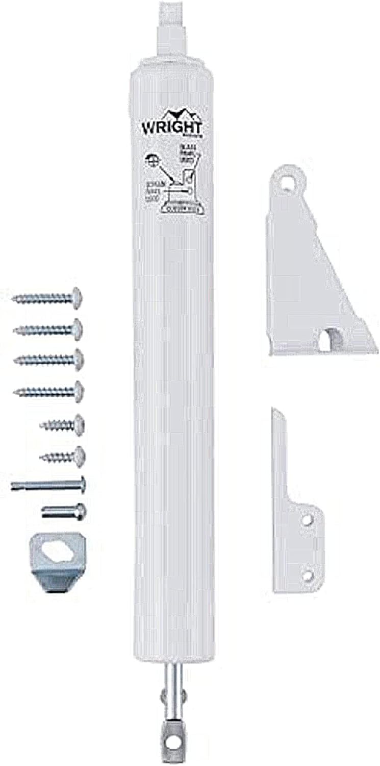 White Light Duty Pneumatic Screen & Storm Door Closer by Wright Products (V820AWH)