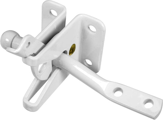 White Regular Stanley Gate Latch by National Hardware N262-105