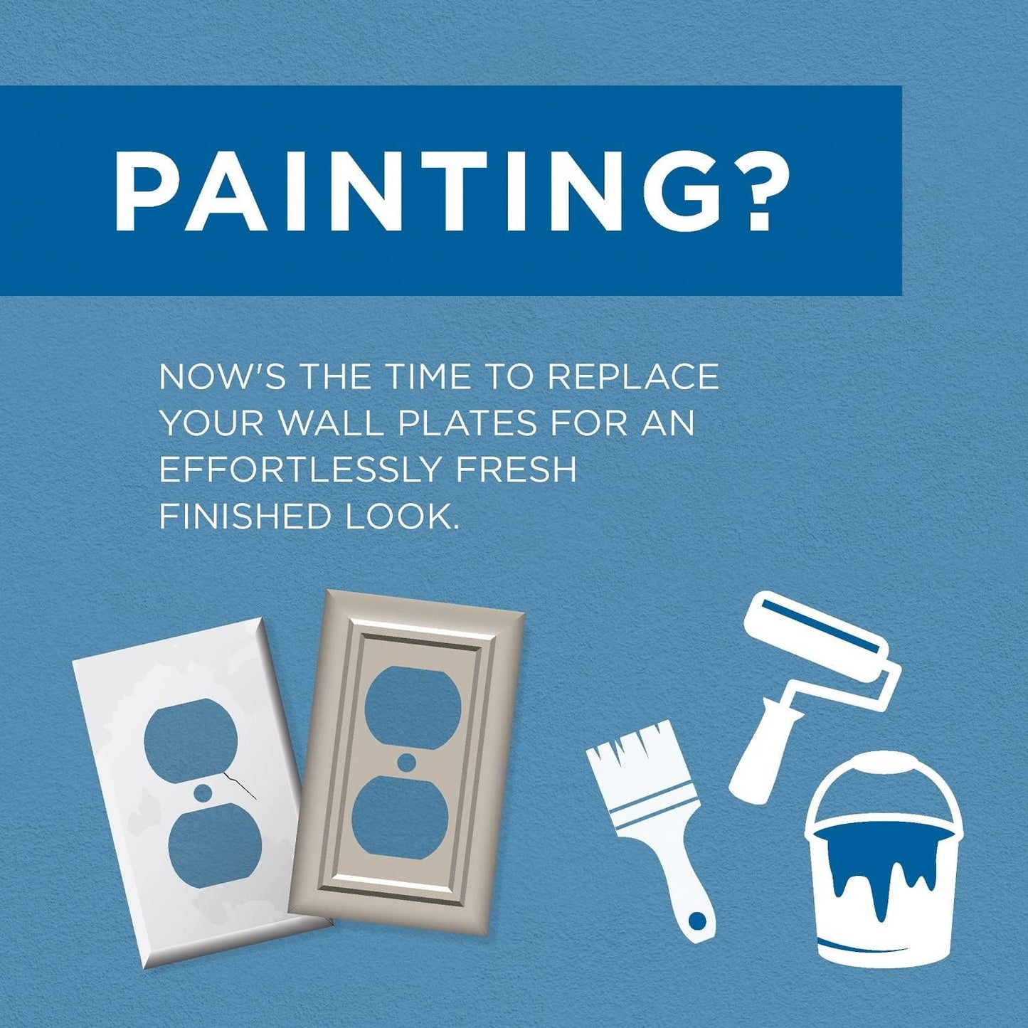 White Single Switch Wall Plate by Franklin Brass - Classic Architecture Design (Model: W35241-PW-C)