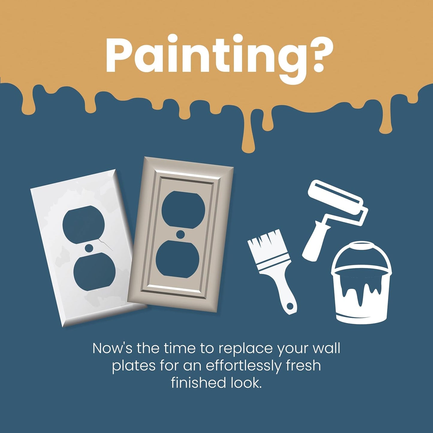 White Single Switch Wall Plate by Franklin Brass - Classic Architecture Design (Model: W35241-PW-C)