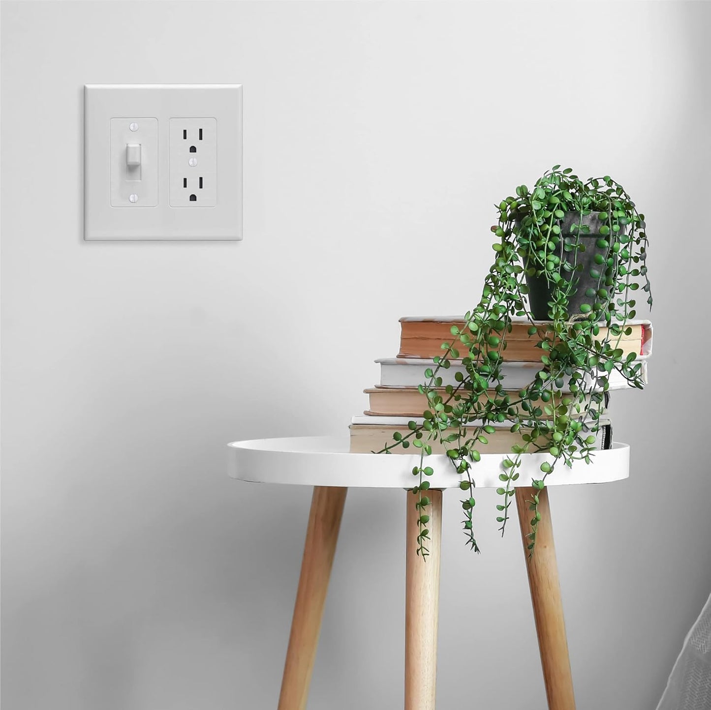 White Taymac 2772W 2-Gang Masque Decorator Cover Wall Plates for Revive Devices