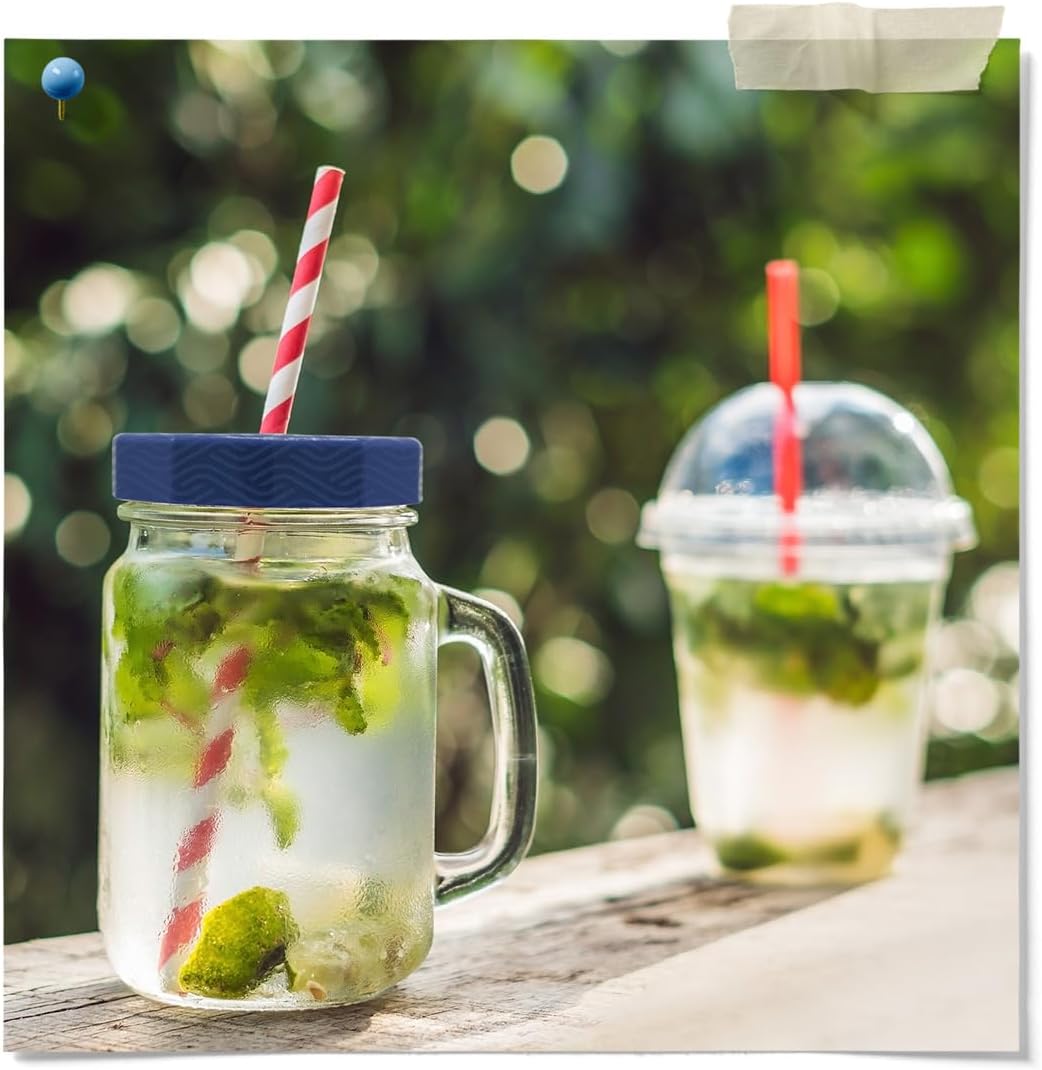 Wide Mouth Mason Jar Fermentation Lids with Grommet Hole for Airlock - Turn Your Jar Into a Fermentation Vessel - Compatible with Wide Mouth Jars - Airlocks Sold Separately
