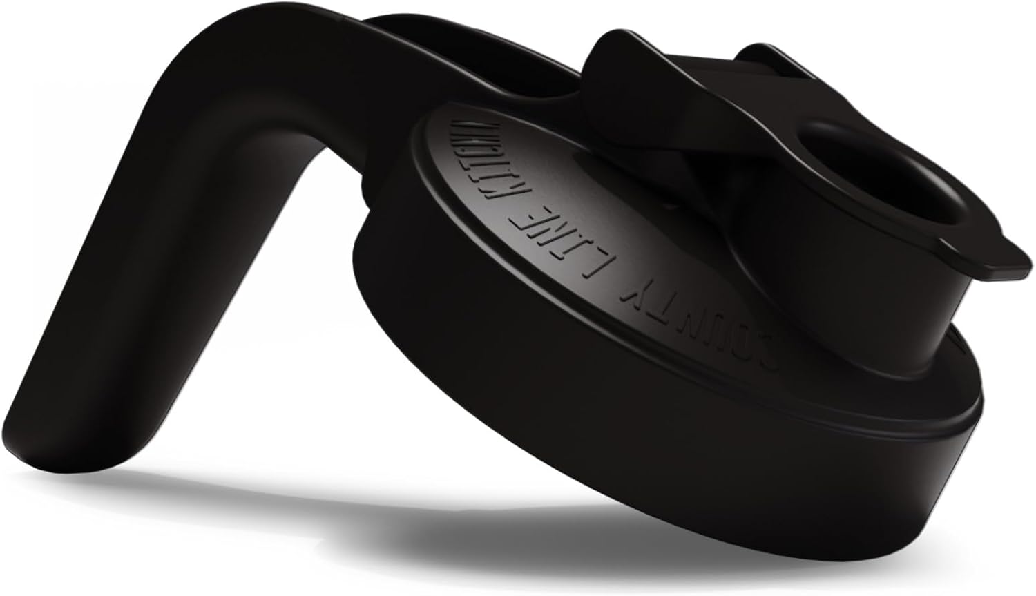 Wide Mouth Mason Jar Pour Spout Lid with Handle - Flip Cap Drinking/Canning Accessories - Airtight Leak-Proof Seal - Fits 32 oz & 64 oz Jars - Black, 1 Pack