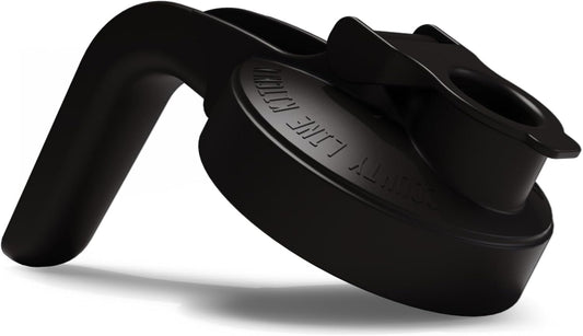 Wide Mouth Mason Jar Pour Spout Lid with Handle - Flip Cap Drinking/Canning Accessories - Airtight Leak-Proof Seal - Fits 32 oz & 64 oz Jars - Black, 1 Pack