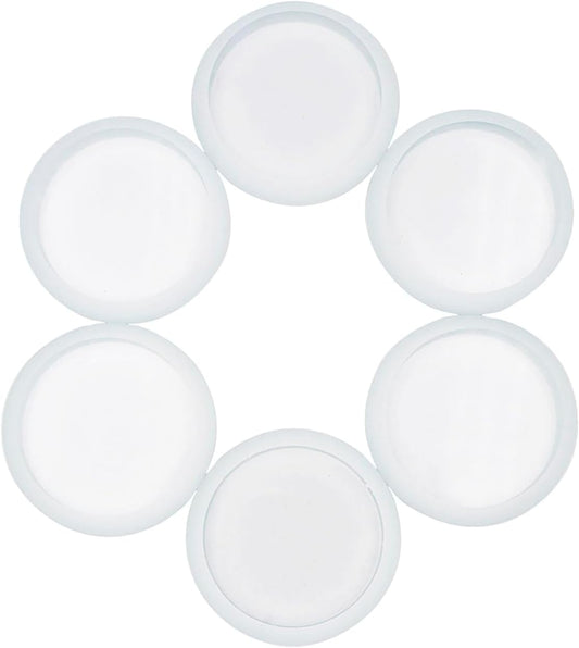 Wide Mouth Tempered Glass Fermentation Weights - 6 Pack for Lacto Fermenting in Mason, Ball, Canning Jars