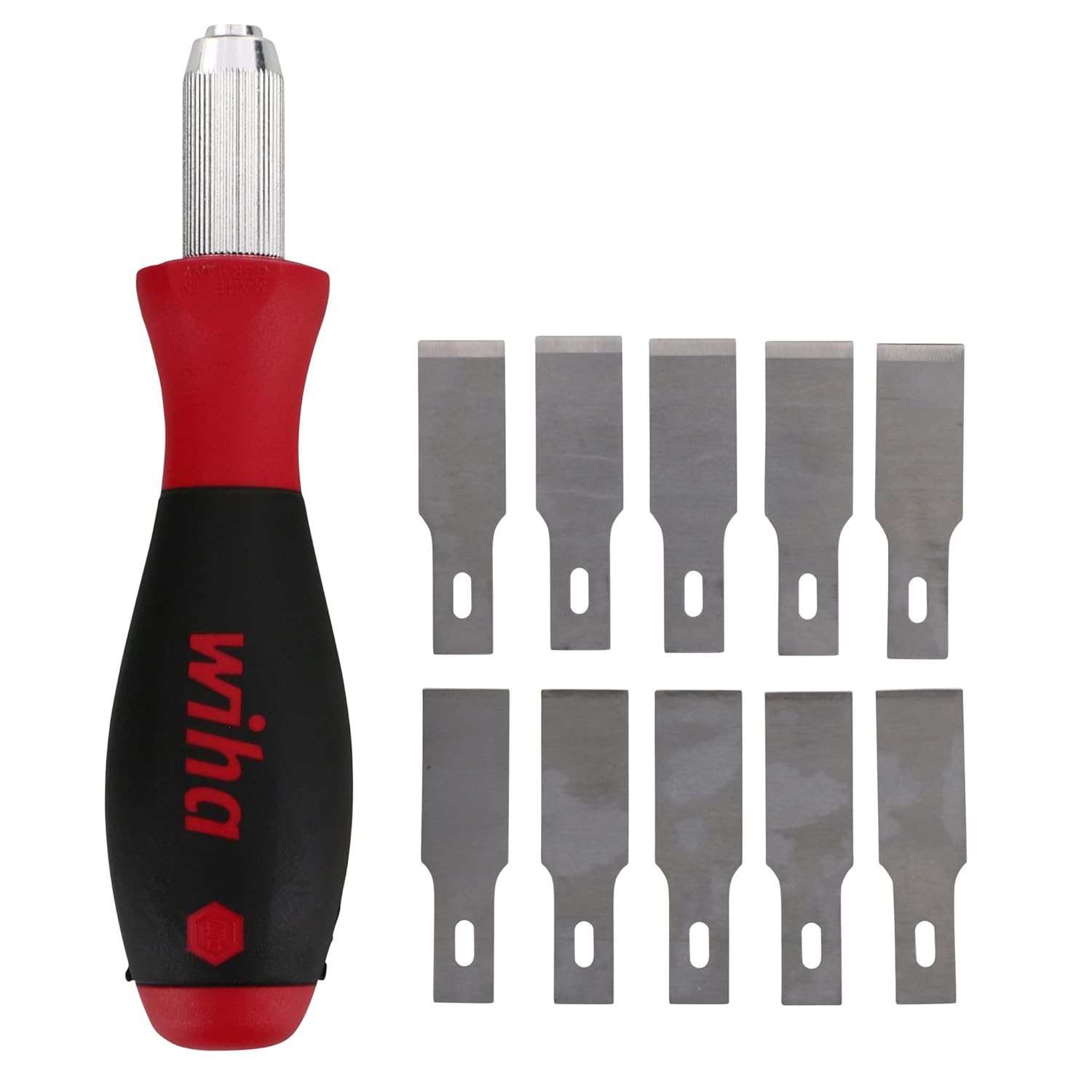 Wiha 43090 Universal Razor Edged Scraper - Ergonomic SoftFinish Handle