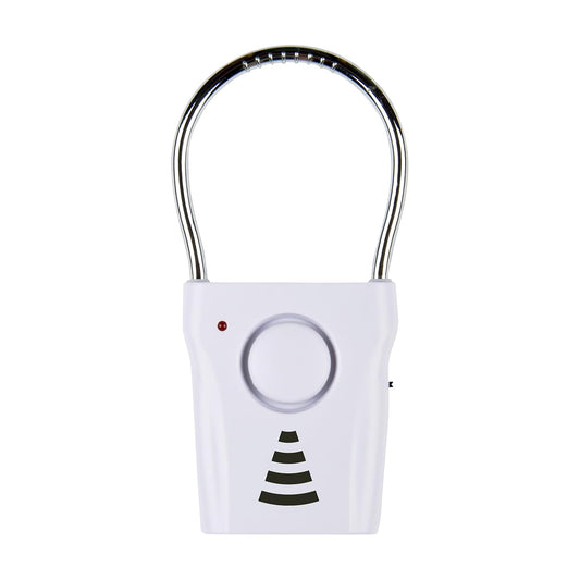 Wireless 110dB Door Handle Alarm with 680 Ft Range, Vibration-Triggered Home Security, Travel-Friendly Security Alarm