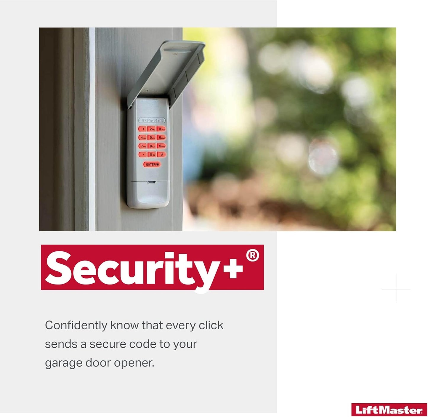 Wireless and Keyless Entry System for Easy Access - LiftMaster 878MAX Garage Door Keypad
