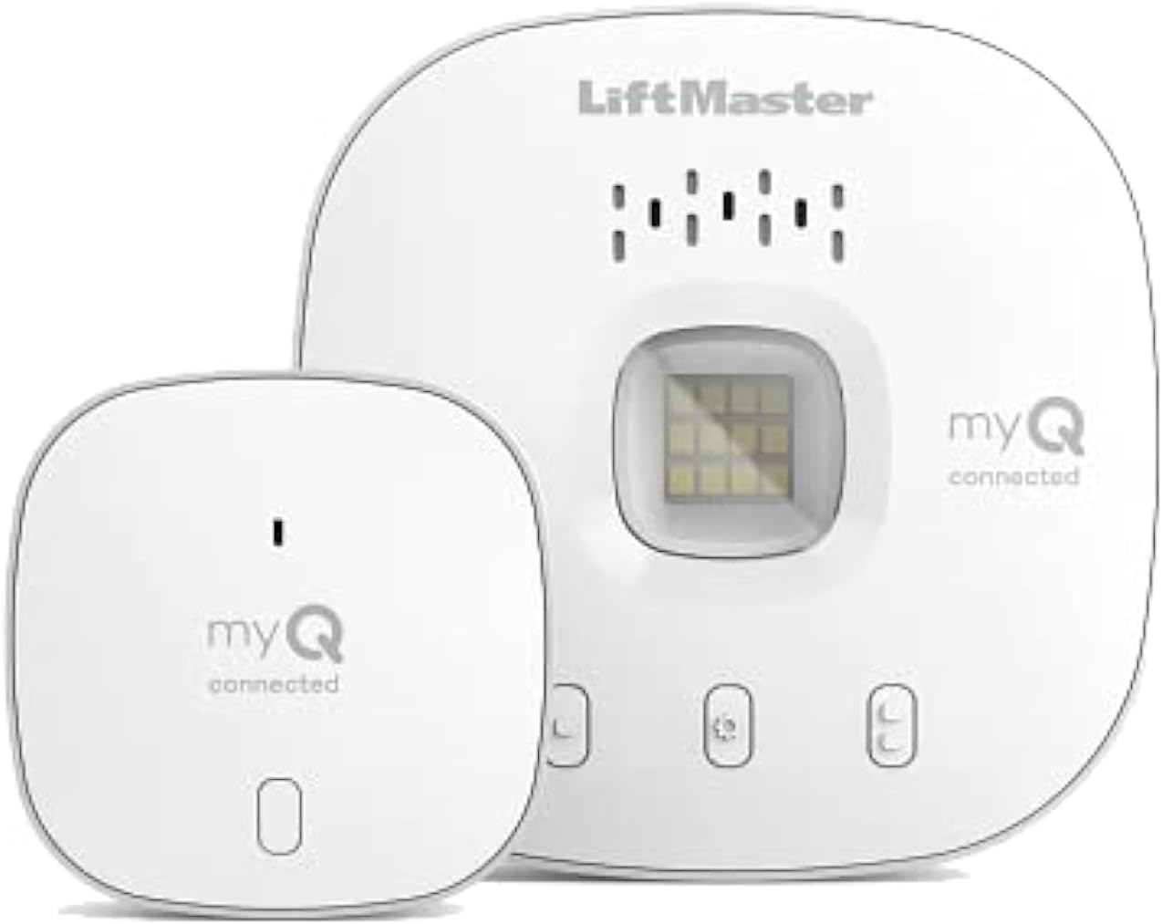 Wireless Smart Garage Control Hub with WiFi & Bluetooth - Liftmaster myQ Sensor for Smartphone Control - 821LMC-S, White