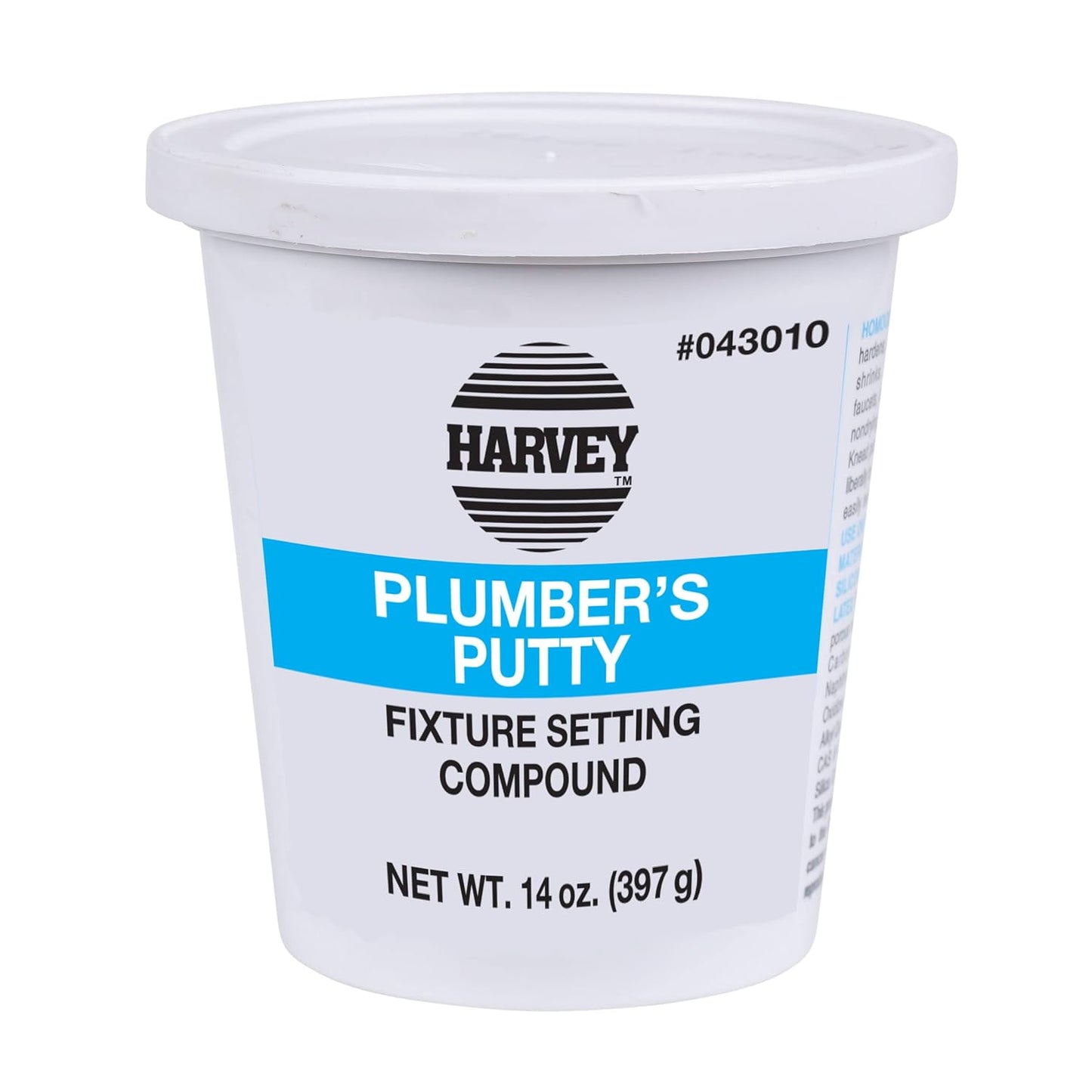 WM Harvey 043010 Stainless Plumbers Putty - 14 oz Size for Sealing Plumbing Fixtures