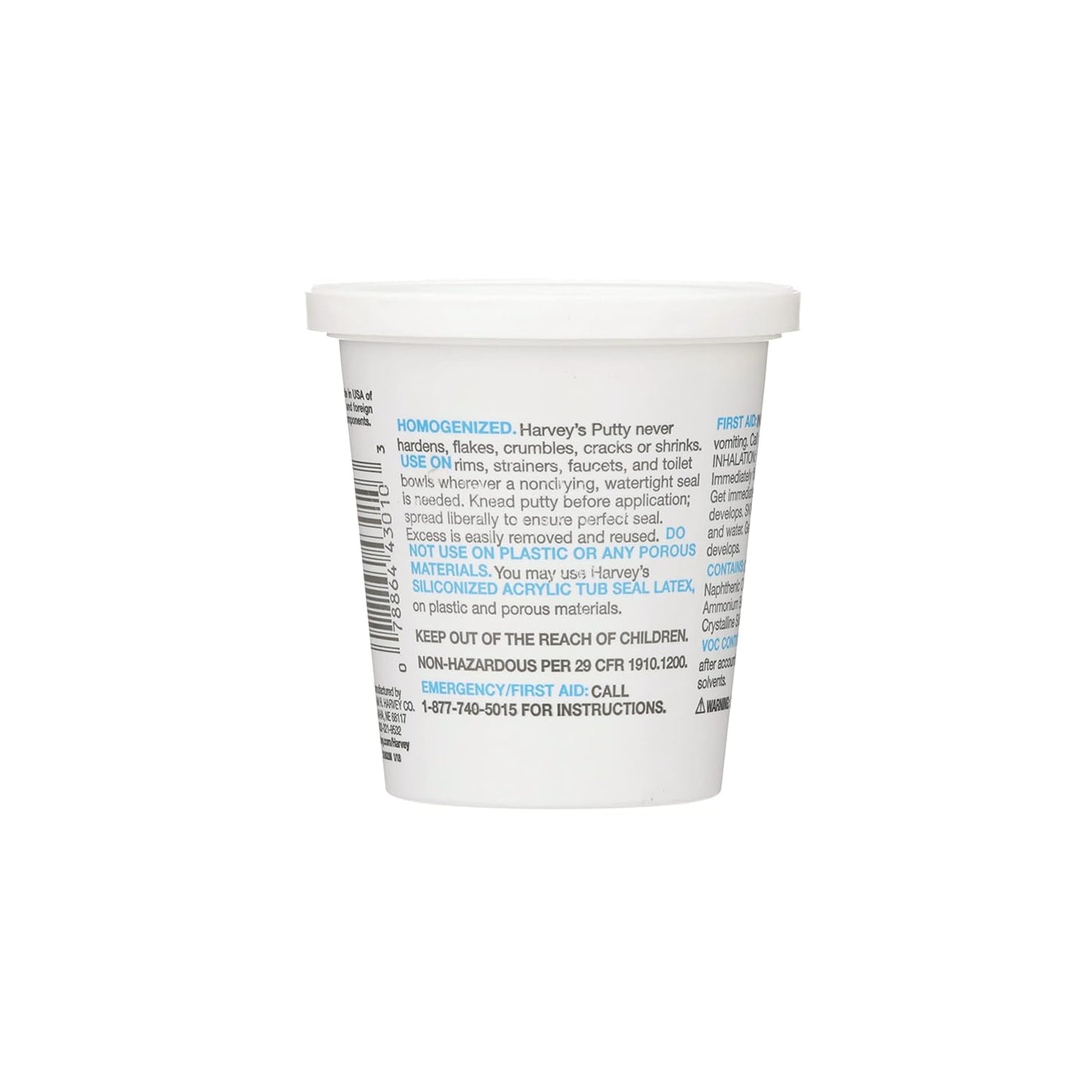 WM Harvey 043010 Stainless Plumbers Putty - 14 oz Size for Sealing Plumbing Fixtures