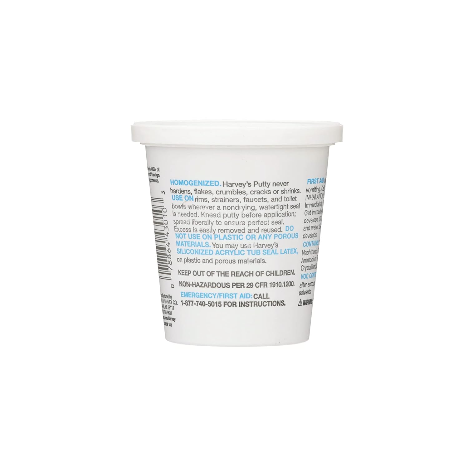 WM Harvey 043010 Stainless Plumbers Putty - 14 oz Size for Sealing Plumbing Fixtures