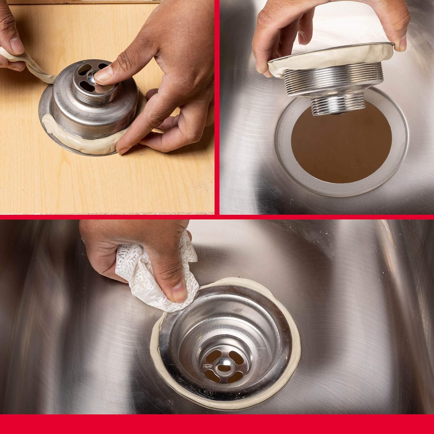 WM Harvey 043010 Stainless Plumbers Putty - 14 oz Size for Sealing Plumbing Fixtures