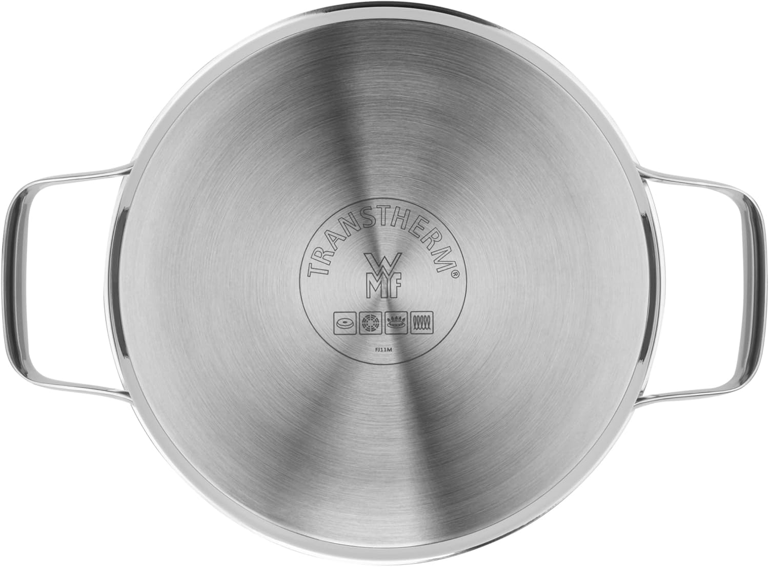 WMF Belmonte 20 cm Small Cooking Pot with Glass Lid - 2.5 L Pasta Pot for Induction Cooktops - Polished Cromargan Stainless Steel