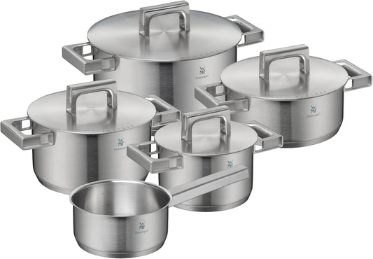 WMF Ultimate Cool 5-Piece Induction Saucepan Set - Stainless Steel, Uncoated, Dishwasher Safe