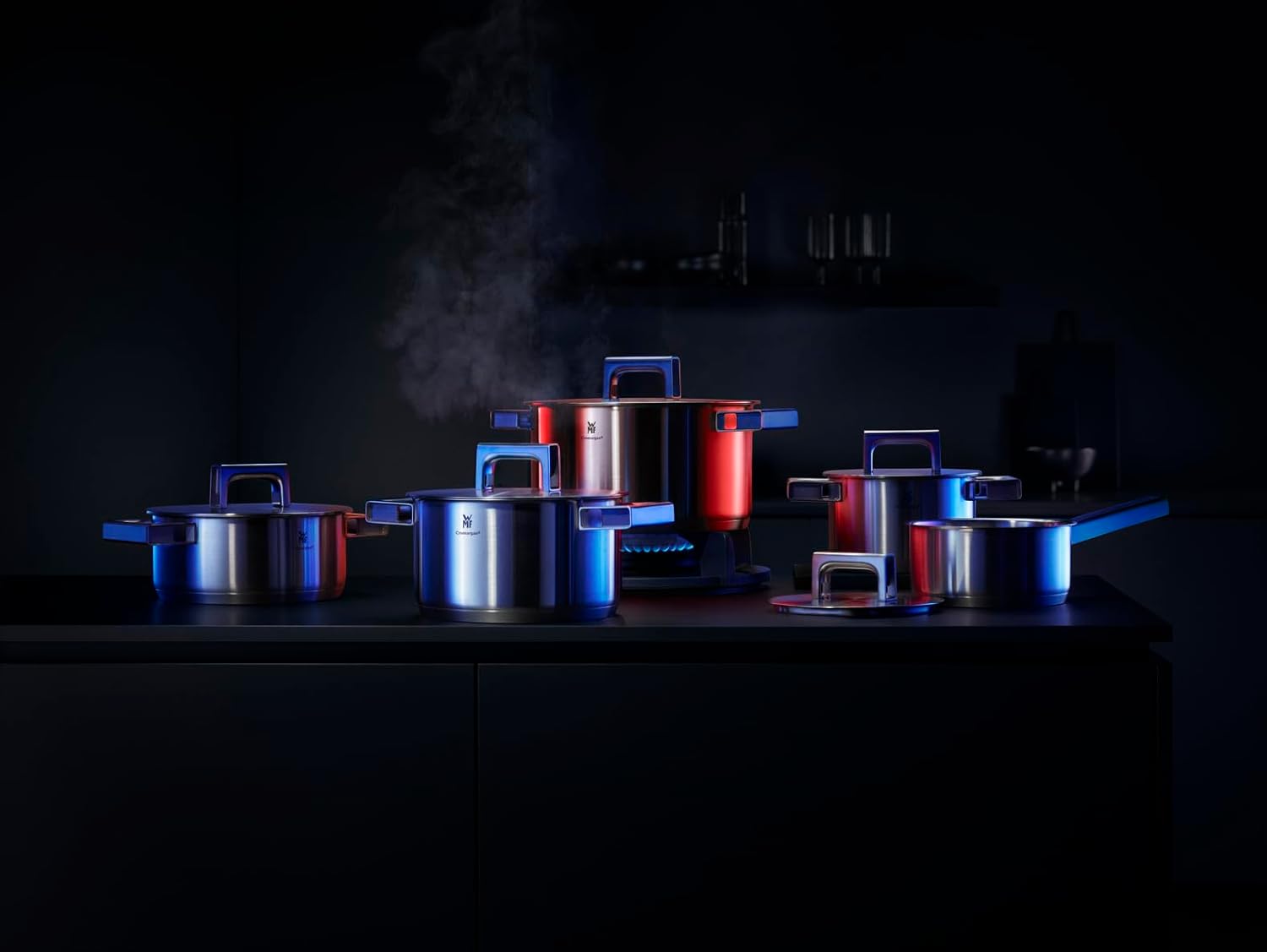 WMF Ultimate Cool 5-Piece Induction Saucepan Set - Stainless Steel, Uncoated, Dishwasher Safe