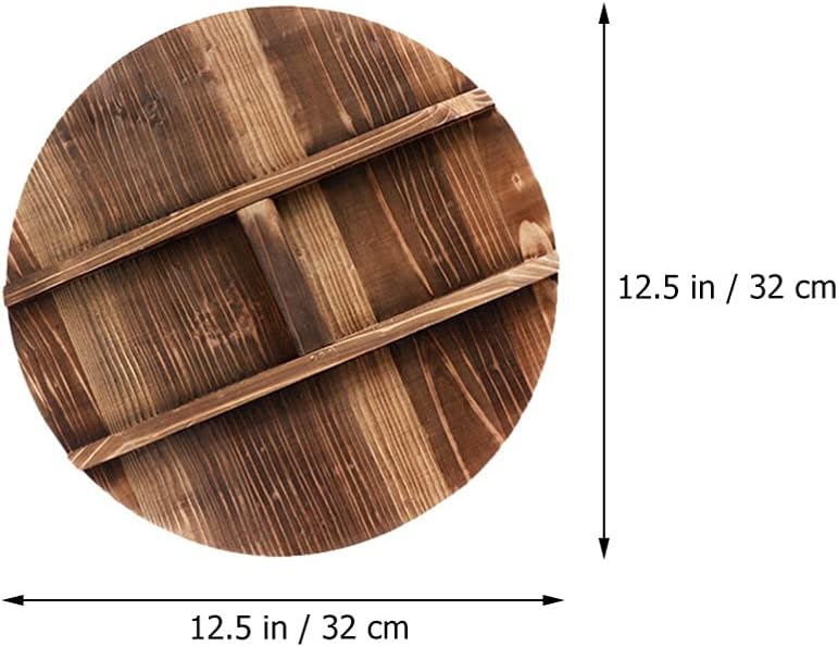 Wooden Pot Lid Splicing Pot Protection for Kitchen - Cabilock 1pc Wood Cooking Utensil