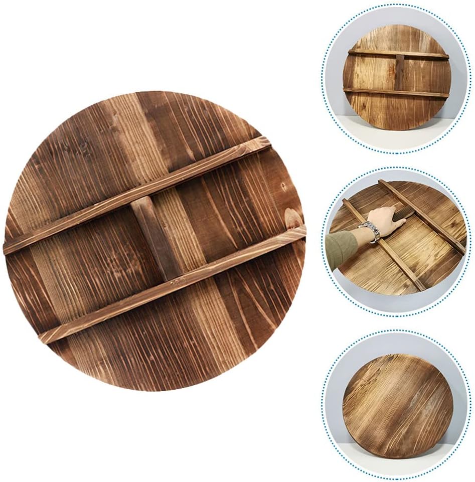 Wooden Pot Lid Splicing Pot Protection for Kitchen - Cabilock 1pc Wood Cooking Utensil