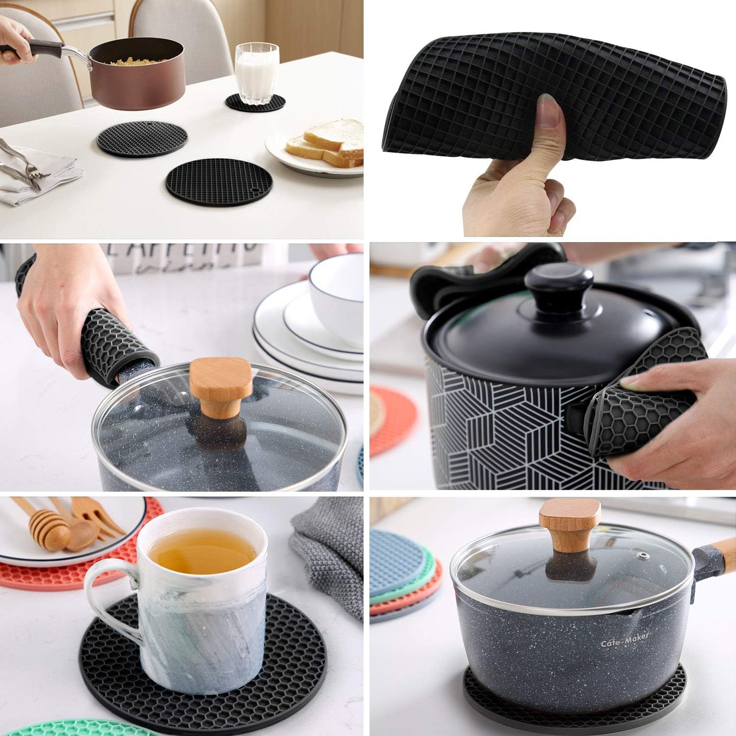 XL Air Fryer Accessories 8Pcs Set Compatible with Phillips 965X, Cozyna, Secura - Fits 5.3QT to 6.8QT Air Fryers
