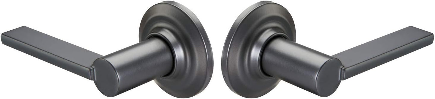 Yale D510VK01 Valdosta Passage Lever Lock in Black Suede - High Security Entry Solution