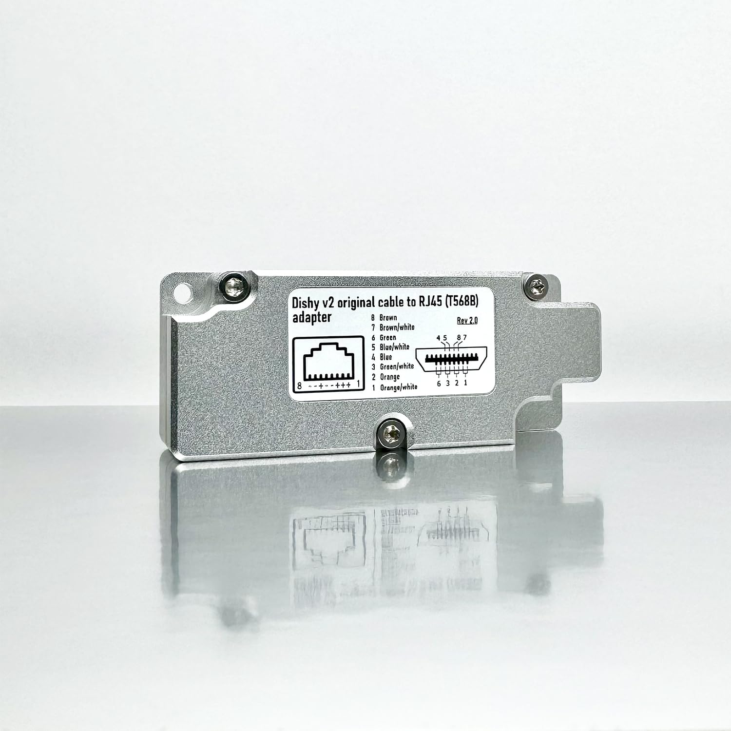 YAOSHENG Rectangular Dishy V2 Cable Adapter for Fast and Simple Connection to PoE Injector via RJ45