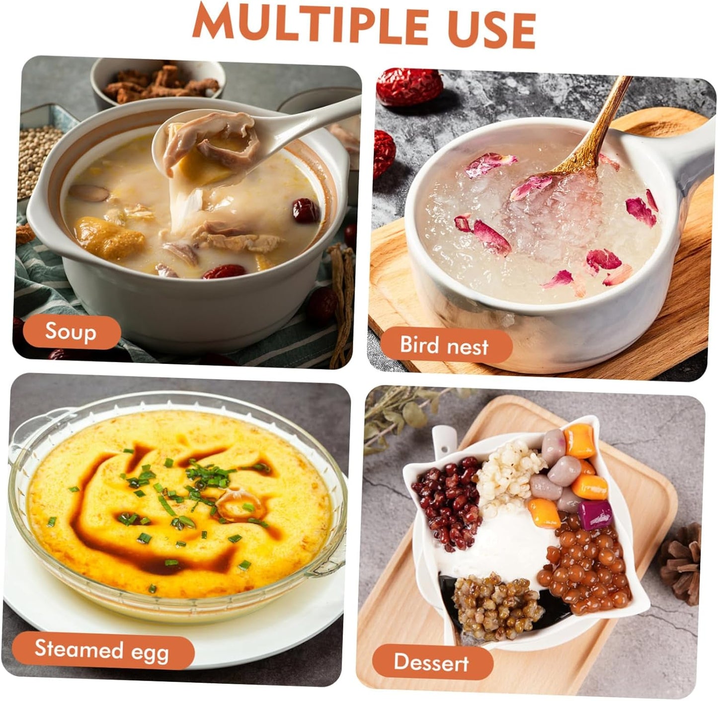 Yardwe 350ml Small Clear Glass Cooking Pot Saucepan with Lid for Stovetop Milk and Baby Food Cooking