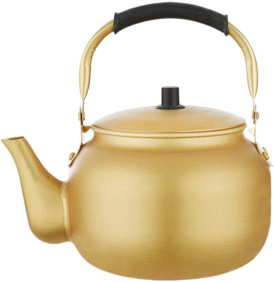 Yardwe Metal Whistling Tea Kettle with Electric Water Heater - Classic Hot Water Pot for Stovetop Brewing