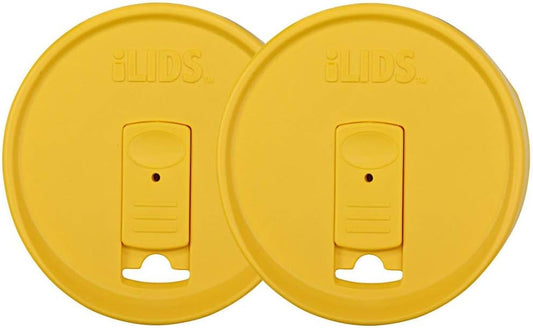 Yellow Wide Mouth Mason Jar Drink Lid - Pack of 2 by iLIDS