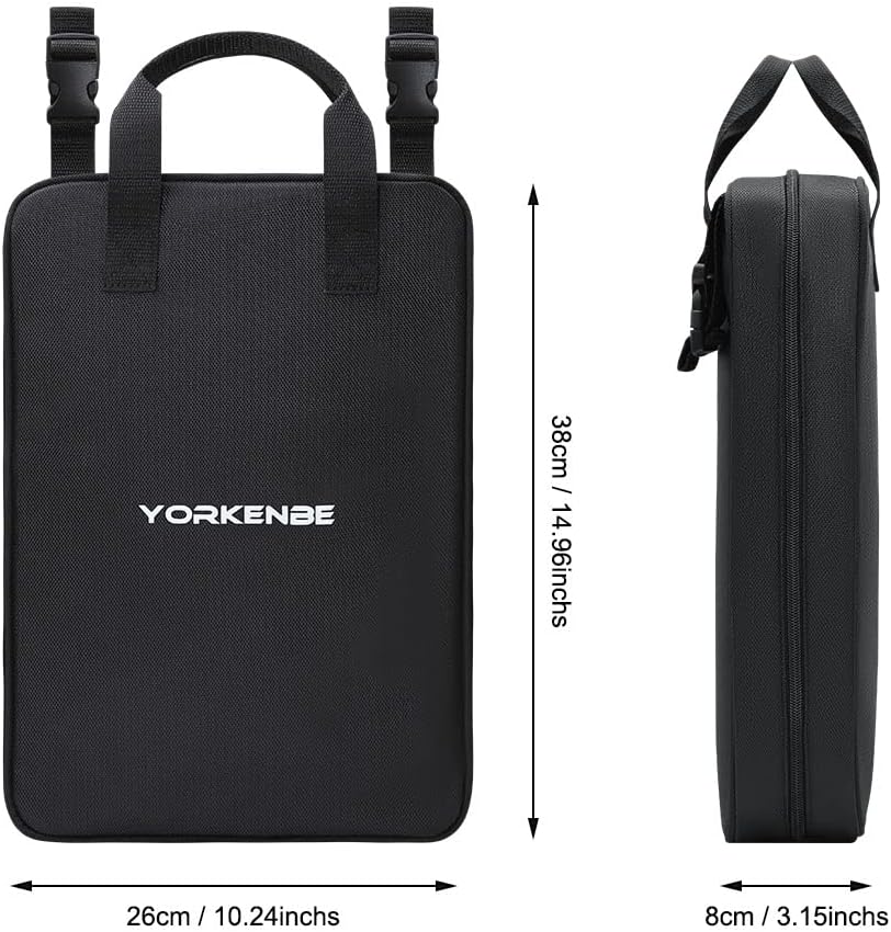 Yorkenbe Camp Kitchen Organizer Bag - High Capacity Cooking Utensils Storage with Hanging Hooks, Paper Towel Holder, and Waterproof Design for BBQ Essentials