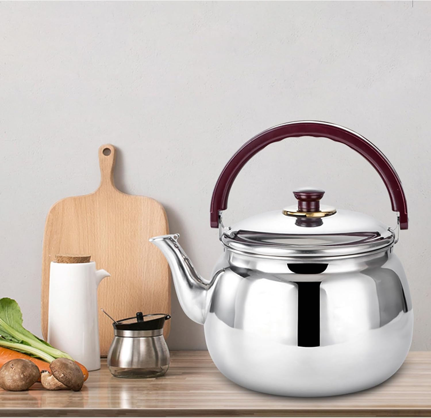 Yuhang Stovetop Teapot Whistling Tea Kettle for Gas, Induction, Electric Hobs - 1.8L Size