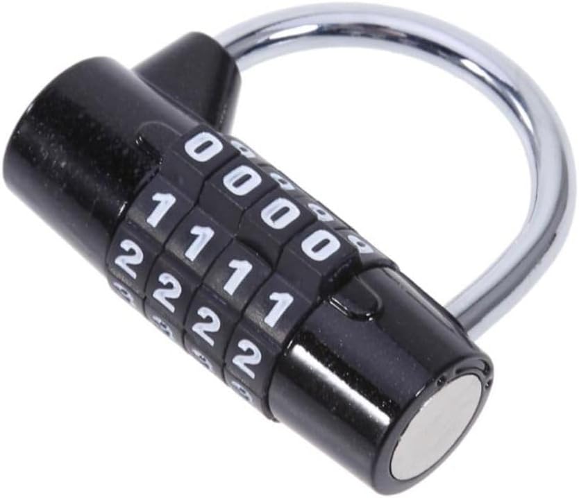 Zaoalife 4 Dial Combination Padlock for Gym and Travel - Secure Zinc Alloy Code Lock