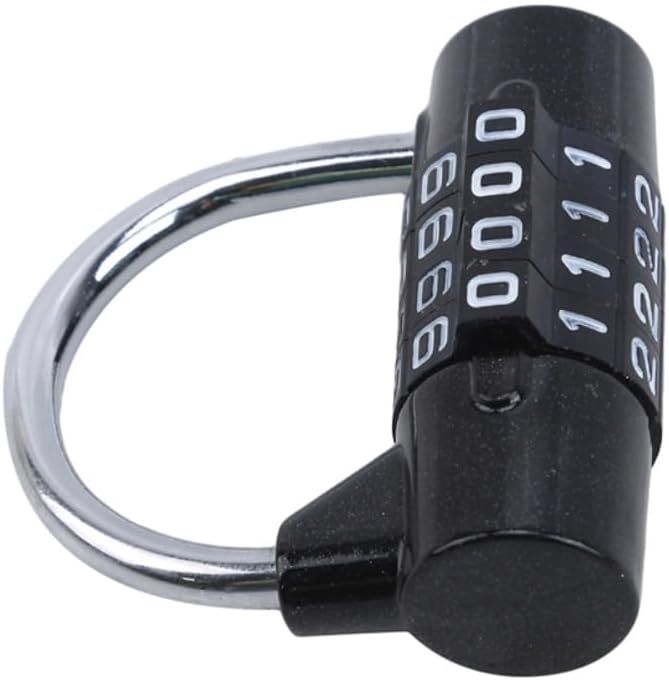 Zaoalife 4 Dial Combination Padlock for Gym and Travel - Secure Zinc Alloy Code Lock
