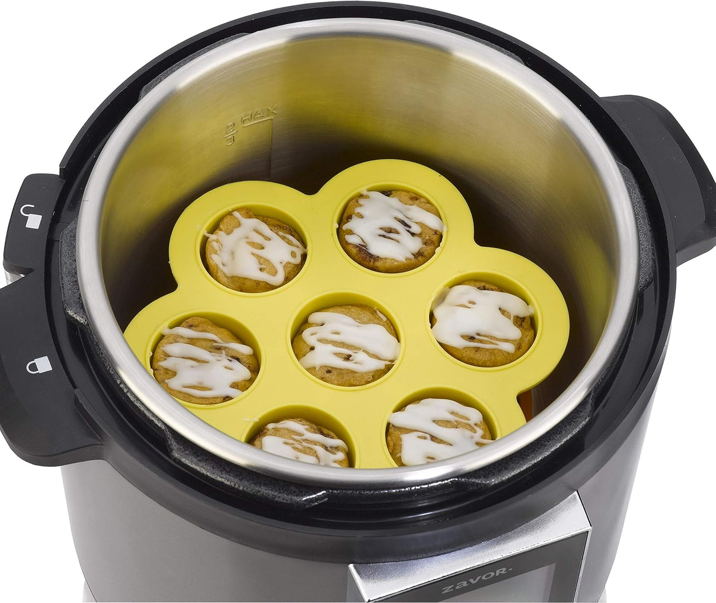 Zavor Silicone Egg Lover's Set | 2-pack Egg Bites Molds + Cooking/Egg Rack for Pressure Cookers, Instant & Stock Pots | BPA-free & Non-scratch Cooker Accessories