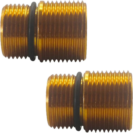 Zeiboat 2-Pack 7110264 Water Outlet Kit for Axial Cam Pressure Washer Pump, Anodized Aluminum Outlet Fitting, 1.5mm Male