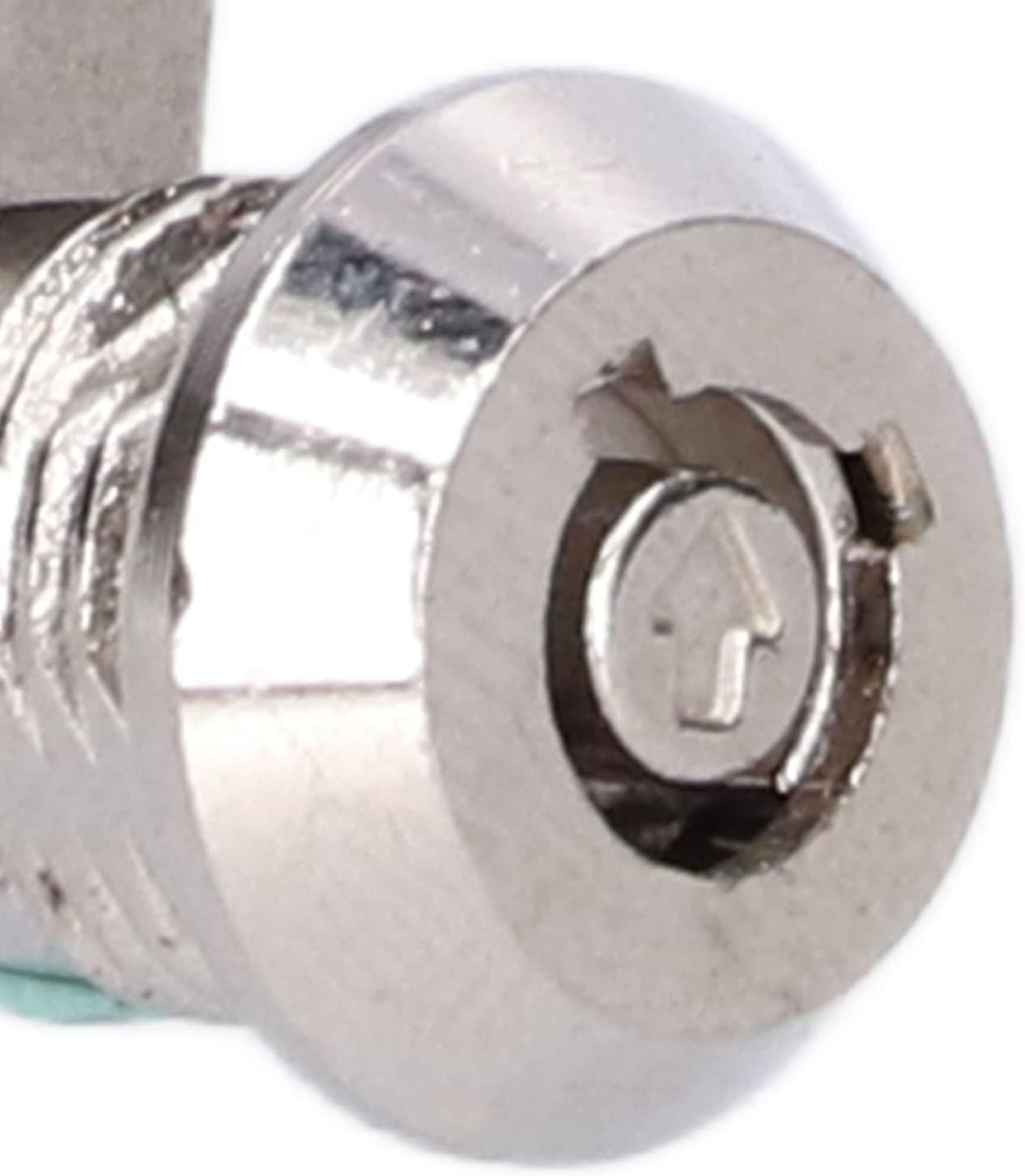 Zinc Alloy Cabinet Cam Lock with 2 Keys for Furniture, Vending Machines, Computers, Closet Doors, and Drawers