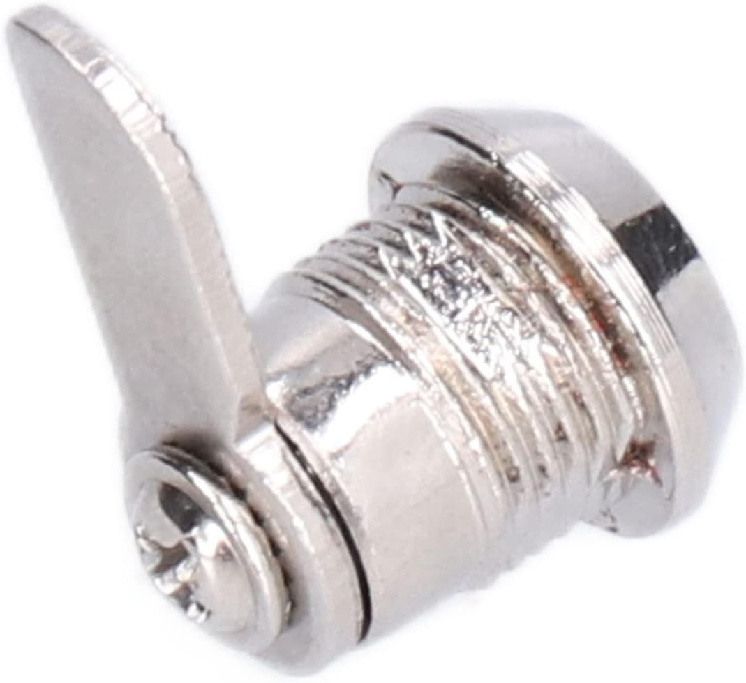 Zinc Alloy Cabinet Cam Lock with 2 Keys for Furniture, Vending Machines, Computers, Closet Doors, and Drawers