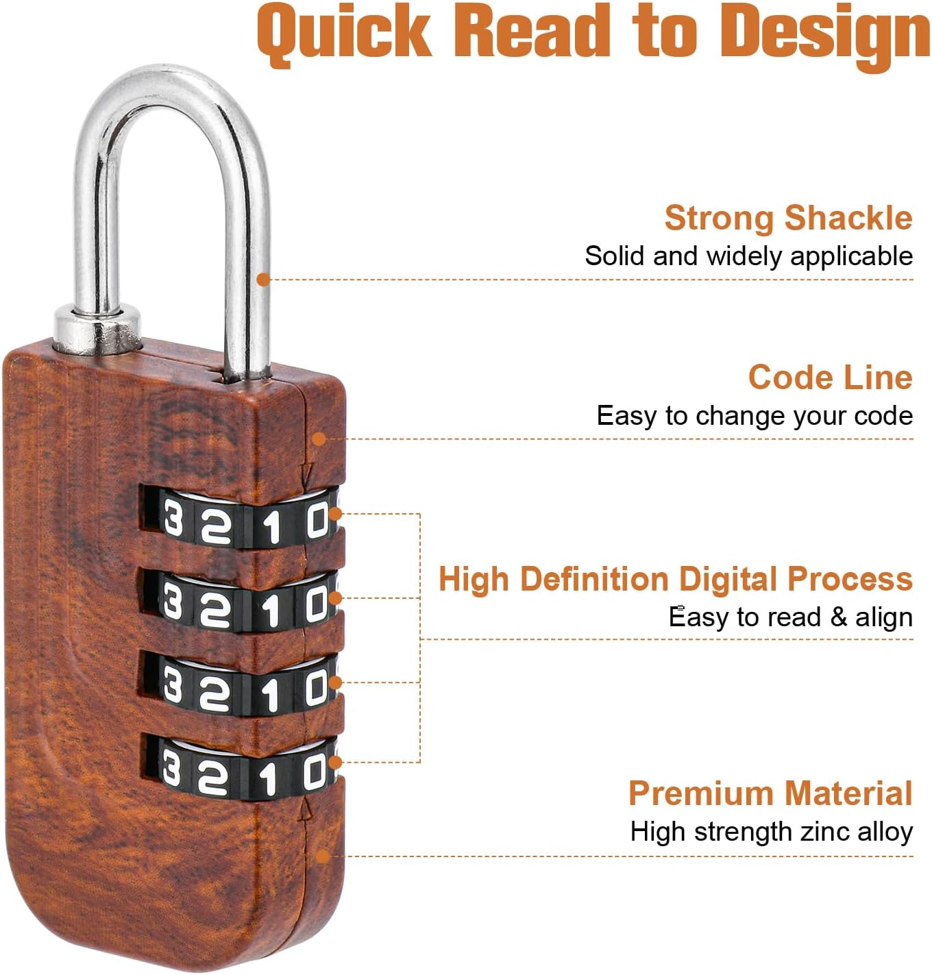 Zinc Alloy Small Keyless Padlock Set for Gym, Luggage, School, and Wallet - 1 Combination and 1 Heart Shaped Smart Padlock