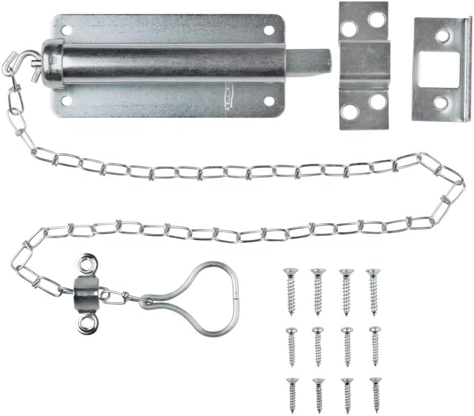 Zinc Plated 6-Inch National Hardware N150-771 V820 Chain Bolt - WildKart