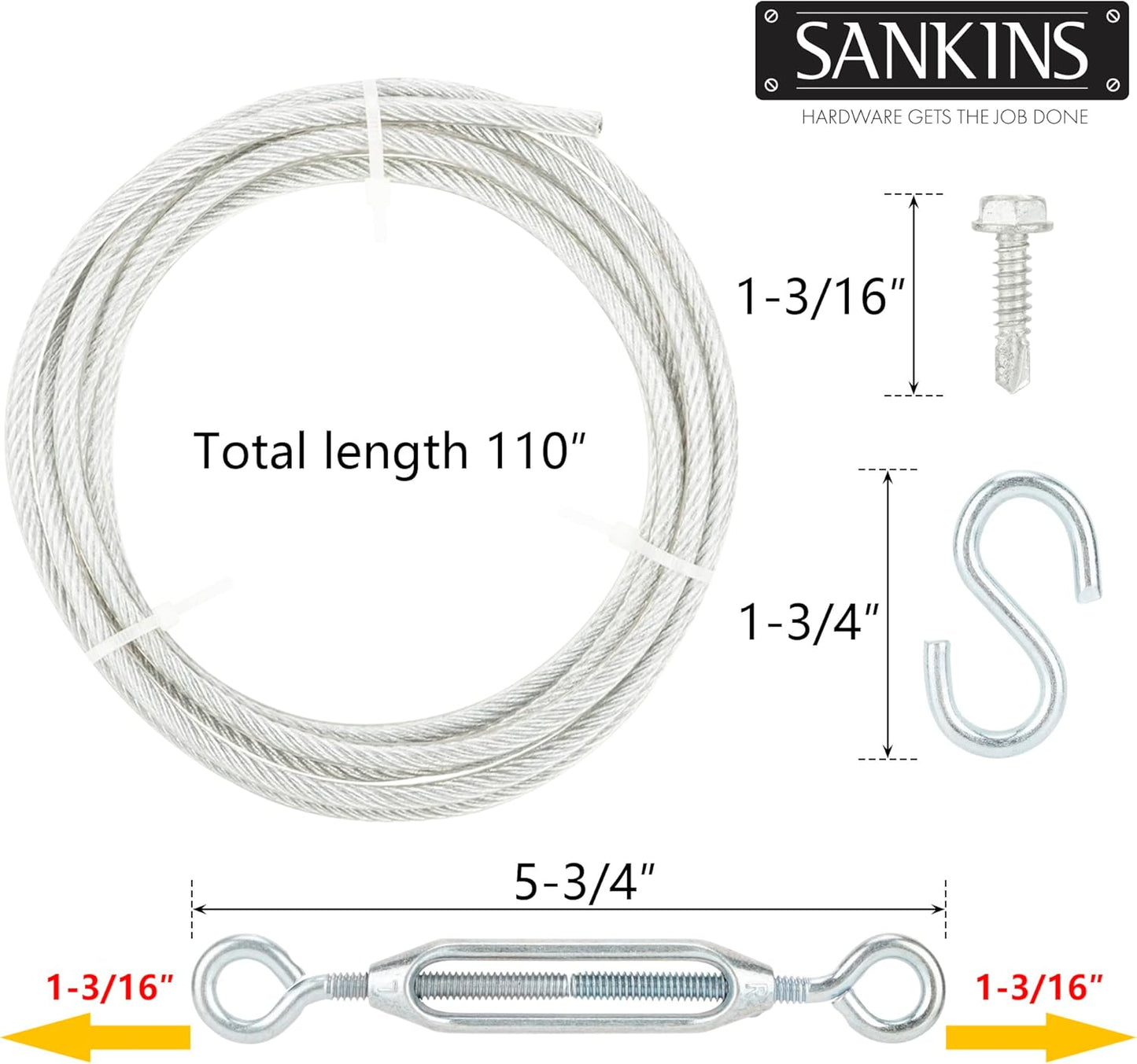 Zinc Steel Gate Hardware Kit for Interior and Exterior Gates to Prevent Sagging