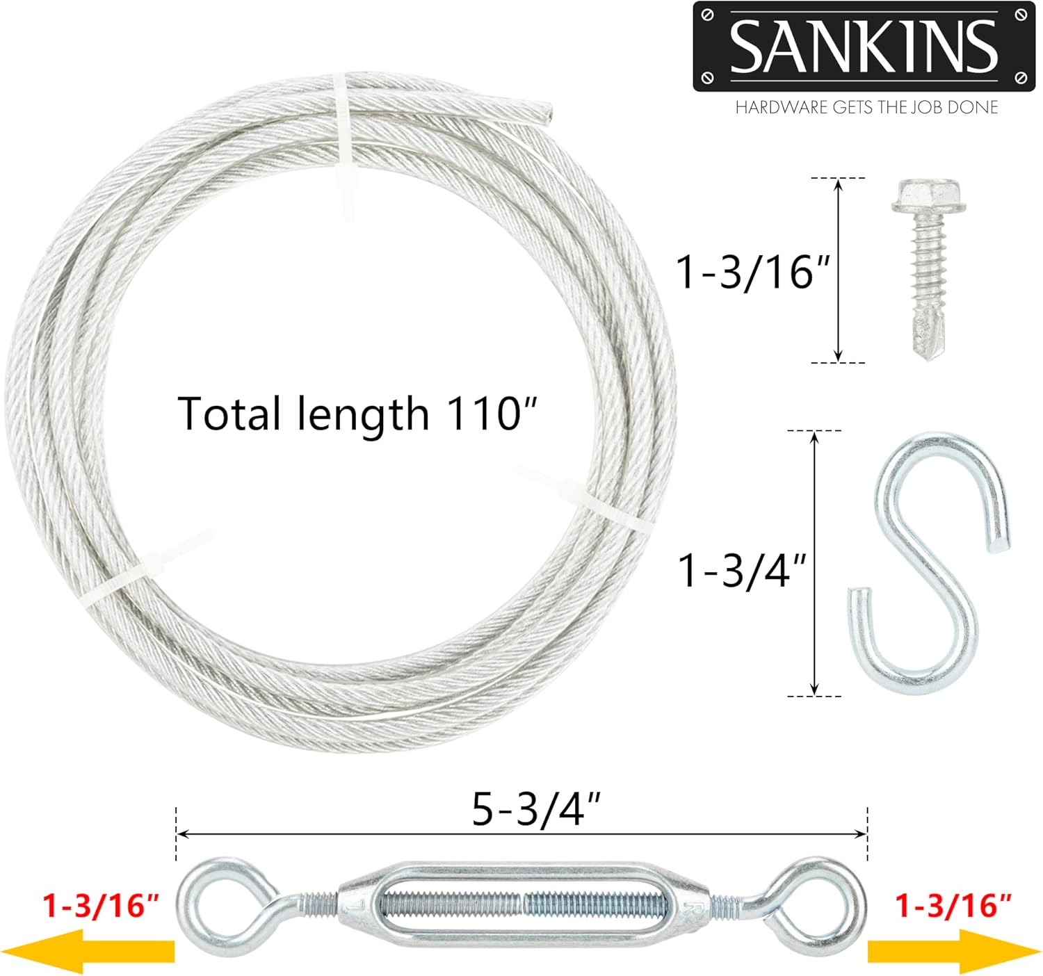 Zinc Steel Gate Hardware Kit for Interior and Exterior Gates to Prevent Sagging
