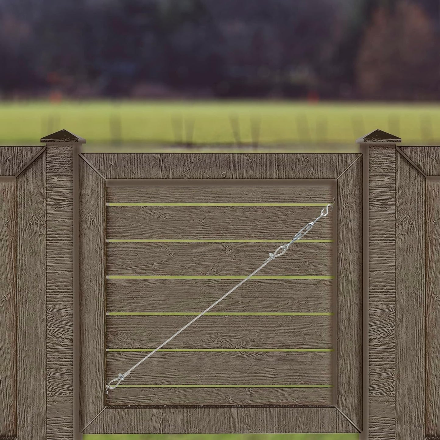 Zinc Steel Gate Hardware Kit for Interior and Exterior Gates to Prevent Sagging