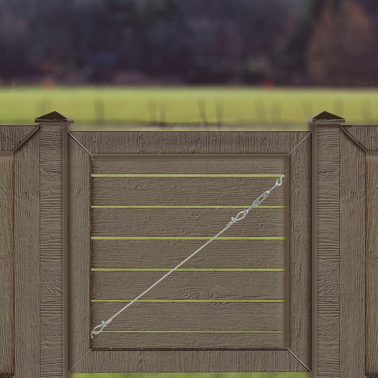 Zinc Steel Gate Hardware Kit for Interior and Exterior Gates to Prevent Sagging